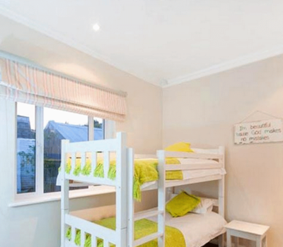 Bedroom 3 kids bedroom. Cape Town accommomdation for self catering purpose